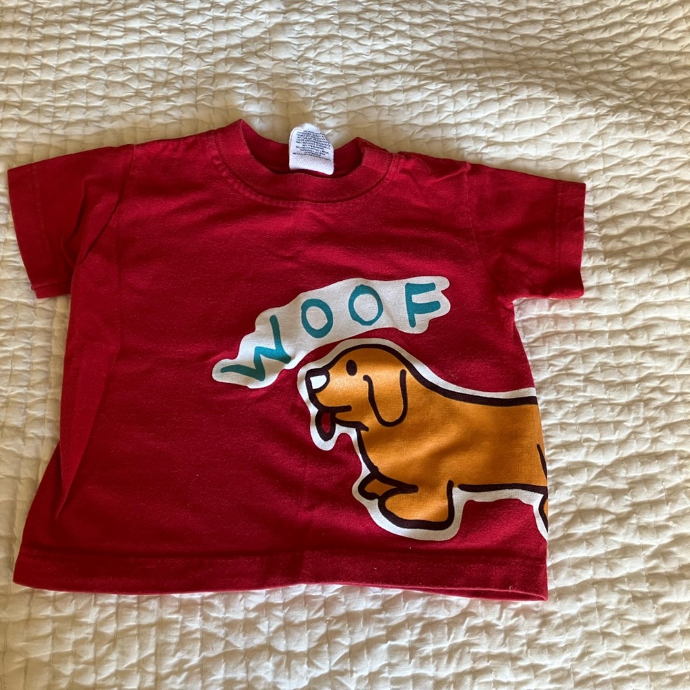 Woof tshirt.